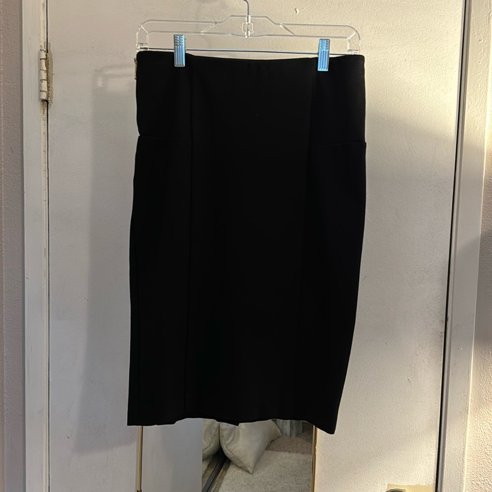 Fitted black dress skirt